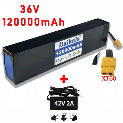 36V 120Ah 10S3P Li-ion Battery Pack Rechargeable Battery for Electronics XT60 - Image 1 of 4