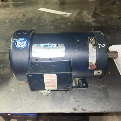 Lesson Motor, #G120016.00, #C145T17FB60D, 2hp, 1740rpm, 208-230/460v, FR-145T - Image 1 of 4