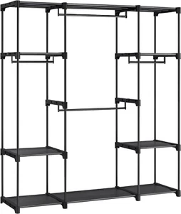 Kleiderschrank offen Kleiderständer Kleiderstange Garderobe Schlafzimmer Schrank - Bild 1 von 7