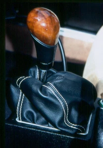 Bolsa de cambios y boquilla de freno de mano Alfa Romeo Alfetta cuero auténtico negro nuevo ́72 - ́80 - Imagen 1 de 3