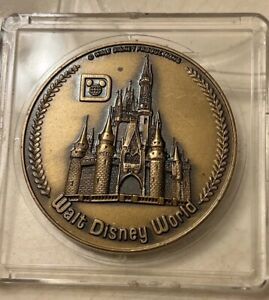 Vintage Walt Disney World Collectible Brass Bronze Coin Token Medal Disneyland