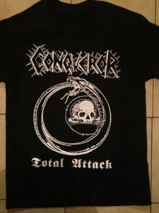 Conqueror Band Total Attack TShirt Unisex Nero S-2345XL 1P0283 - Foto 1 di 3