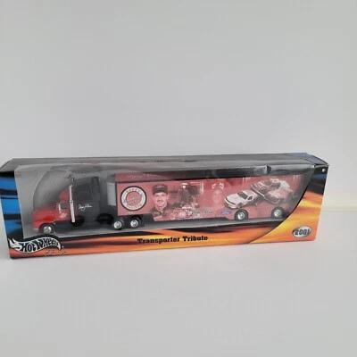 Hot Wheels Racing Transporter Tribute Davey Allison 1:64 Ford Nascar 2001 NIB - Image 1 of 4