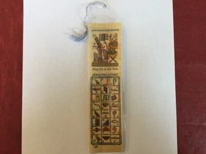 Bookmark Beauriful Pharaonic Authentic Egyptian Papyrus Learn Hieroglyphics C53 - Picture 1 of 3