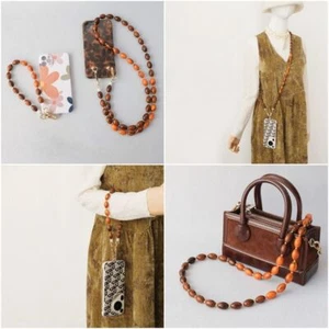 Beaded Pearl Strap Mobile Phone Lanyard Anti-lost Crossbody Bag Chain Women - Photo 1 sur 17