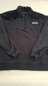 Boy’s/Kid’s Vineyard Vines 1/4 Zip Pullover Sweatshirt Size Large BLUE COTTON - Picture 1 of 11