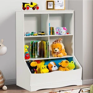 Giantex Kids Toy Box Storage Cabinet Organzier Children Bookshelf Display Shelf - Picture 1 of 13