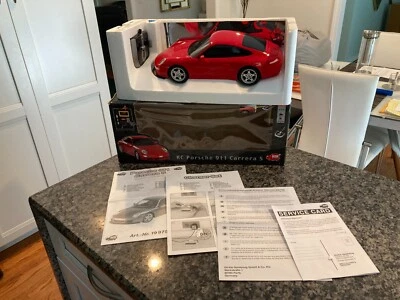 DICKIE SPIELZEUG NOS R/C 1:12 SCALE PORSCHE 911 CARRERA S UNUSED IN ORIGINAL BOX - Image 1 of 4