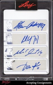 2020-21 Leaf Superlative Print Plate Anderson, Coffey, Goulet, Kurri AUTO 1/1