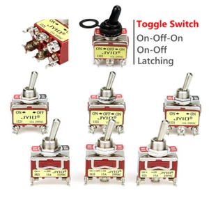 Rastend Kippschalter Ein Aus 2/3 Positionen 2-6 Polig SPST 15A 250V Auto KFZ - Bild 1 von 17