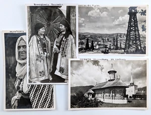 Romania RPPC Lot 4 Vintage Real Photo Postcards People Places - Picture 1 of 5