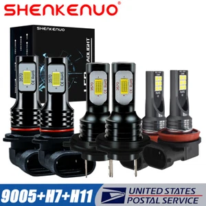 For Subaru Outback 2010-2014 6X LED Headlight High & Low + Fog Bulbs Combo 6000K - Picture 1 of 10
