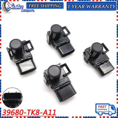 Sensor de ayuda de estacionamiento trasero 4x PDC 39680-TK8-A11 para Honda Odyssey Pilot 3,5 L Foto 1 de 4