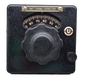 Vintage Velvet Vernier Antenna Tuning Inductance Dial - Zdjęcie 1 z 8