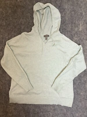 Denim & Co. para mujer Sudadera con capucha Comfort Zone punto miel cuello en V verde L Foto 1 de 4