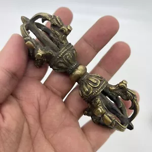 Early 20th C. Antique Tibetan Buddhist Ritual Vajra Dorjee Artifact Instrument - Picture 1 of 13