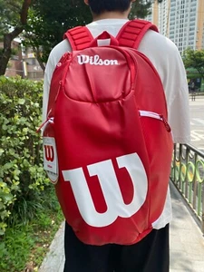 Mochila Wilson Vancouver Raqueta de Tenis Raqueta Bolsa de Deportes Roja Nueva con Etiquetas WRZ840796 - Imagen 1 de 9