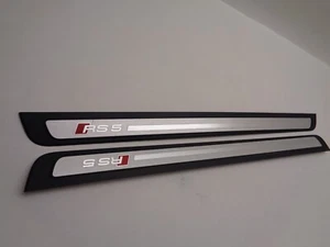 Original Audi RS5 8T Coupé Seuils De Porte 8T0853373M 8T0853374 Seuil De Porte - Picture 1 of 17