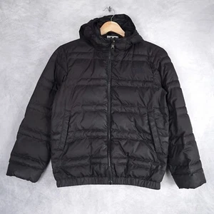 The North Face Down Jacket Boys Medium 10/12 Black 550 Insulated Hooded Puffer - Picture 1 of 24
