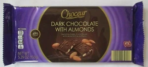 CHOCEUR DARK CHOCOLATE WITH ALMONDS 5.29-OZ BAR - Picture 1 of 2