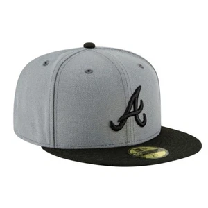Storm Gray Atlanta Braves Basic 59FIFTY ajustado talla 8 - Imagen 1 de 7