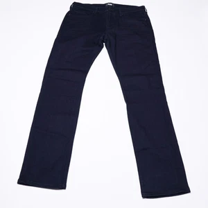 Pantalones de mezclilla Paige para hombre 32x32 federal ajustados rectos lavado oscuro tiro medio elásticos - Imagen 1 de 11