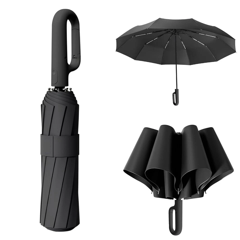AUTOMATIC UMBRELLA Umbrella Windproof Strong 105cm Reinforced Automatic folding Umbrella