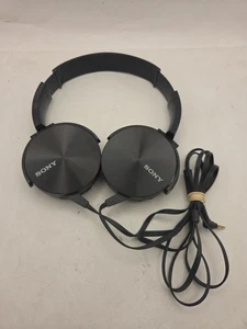 Sony MDR-XB450 Cabezales Sobre la Oreja Negro - Probado Funciona - Imagen 1 de 7