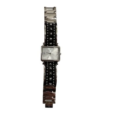 Betsey Johnson  Black and Silver Studded Watch Y2K - Image 1 of 4