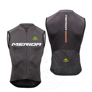 The 2025 New Merida Road Cycling Ultra-Thin Windproof Charging Vest - Picture 1 of 15