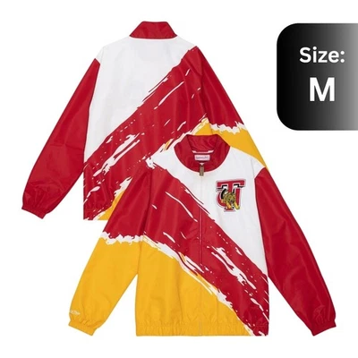 Pincel blanco Mitchell & Ness para hombre Tuskegee Golden Tigers cortavientos cremallera completa Foto 1 de 4