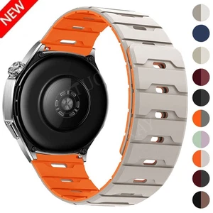 Silicone Magnetic Watch Band 18/20/22mm Universal Smart Watch Strap Bracelet - Picture 1 of 47