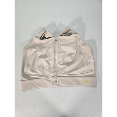 VFUS XX-Large Light Beige Zip Front Closure Adjustable Strap Sports Bra - Image 1 of 4