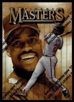 1996 Topps Mystery Finest BRONZE REFRACTOR FRED MCGRIFF Atlanta Braves #M2 - Image 1 of 2