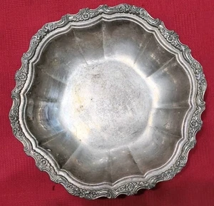 Vintage Webster Wilcox Oneida Silverplate Bowl W/ Floral Design - Picture 1 of 3