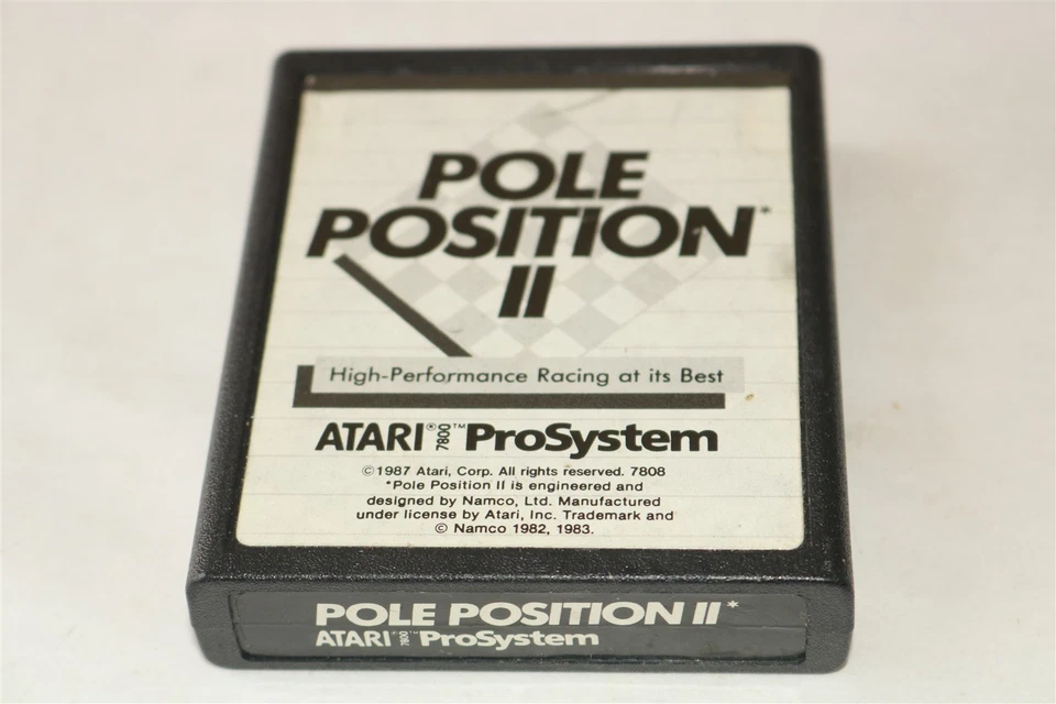 ATARI 7800 - Pole Position II (White Label) - Video Game Cartridge - Image 1 of 1