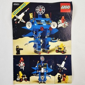Lego Legoland 6951 Space Robot Illustrated  Instruction Manual Only 1984 Vtg