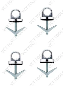 Spring Toggle Eye Bolt Hollow Wall Fastener for Hanging & Load Support 4-pack - Picture 1 of 2
