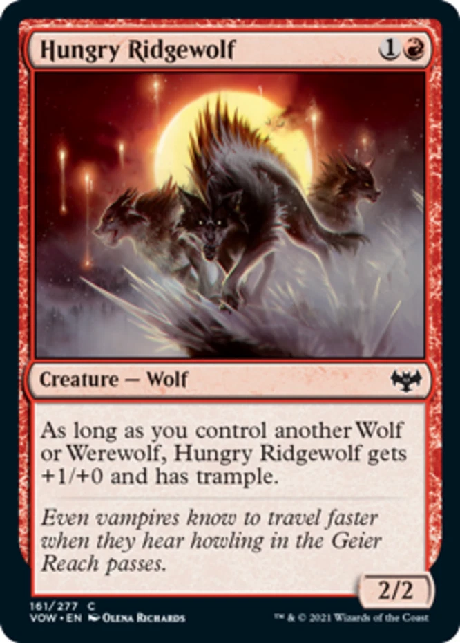 x1 Hungry Ridgewolf - Innistrad: Crimson Vow - NM - MTG - Image 1 of 1