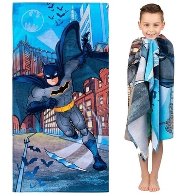 Franco Kids Super Soft Cotton Bath/Pool/Beach Batman Towel, 58 in x 28 in, - Image 1 of 4