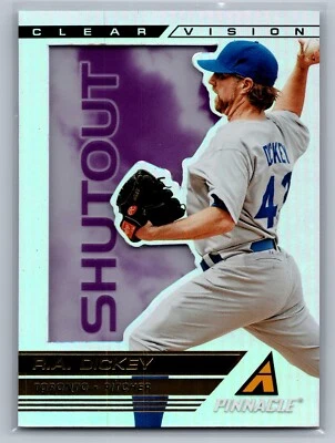 2013 Pinnacle #CV6 R.A. Dickey Clear Vision Pitching Shutout - Image 1 of 2