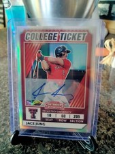 2022 Elite Extra Edition College Ticket Silver Prizm #11/25 Jace Jung Auto