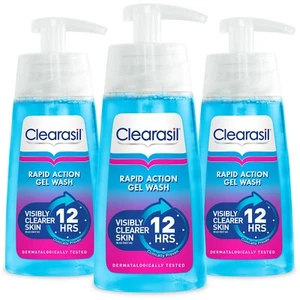 Clearasil - Ultra Rapid Action Gel Wash 150ml x 3 - Daily Deep Pore Cleansing - Picture 1 of 4