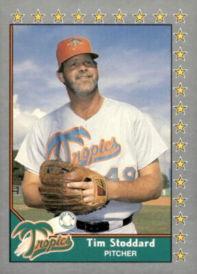 1990 Pacific Senior League #182 Tim Stoddard -West Palm Beach Tropics - Image 1 of 2