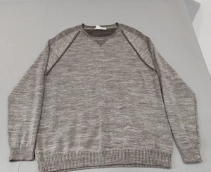 Tommy Bahama Sun Up Sun Down Med Men's Crew Neck Sweater Brown Tan Heathered - Picture 1 of 11
