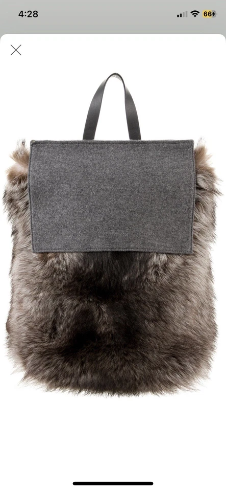Brunello Cucinelli Fur Backpack  - Image 1 of 4