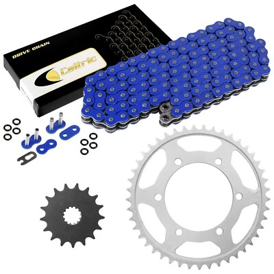 Kit de cadena y piñones de transmisión con junta tórica azul para Suzuki GSX-R750 GSXR750 2011-2016 Foto 1 de 4