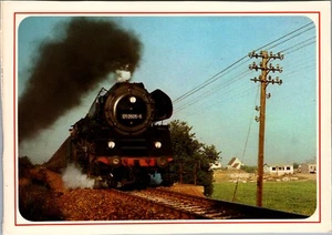 Aus Der 01 121 Hersteller Krupp 1935 Steam Locomotive Vintage Postcard BS22 - Picture 1 of 2