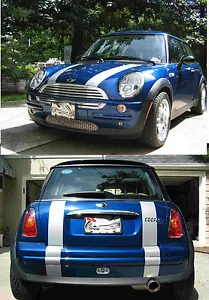 Mini Cooper Standard Bonnet Boot Stripe Stripes Decals Clubman FIT ALL YR MODELS - Picture 1 of 7