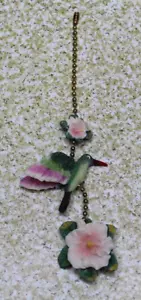 Hummingbird Decorative Ceiling Fan Pull 7" Poly Stone New In Box SEE ALL PICS - Picture 1 of 7